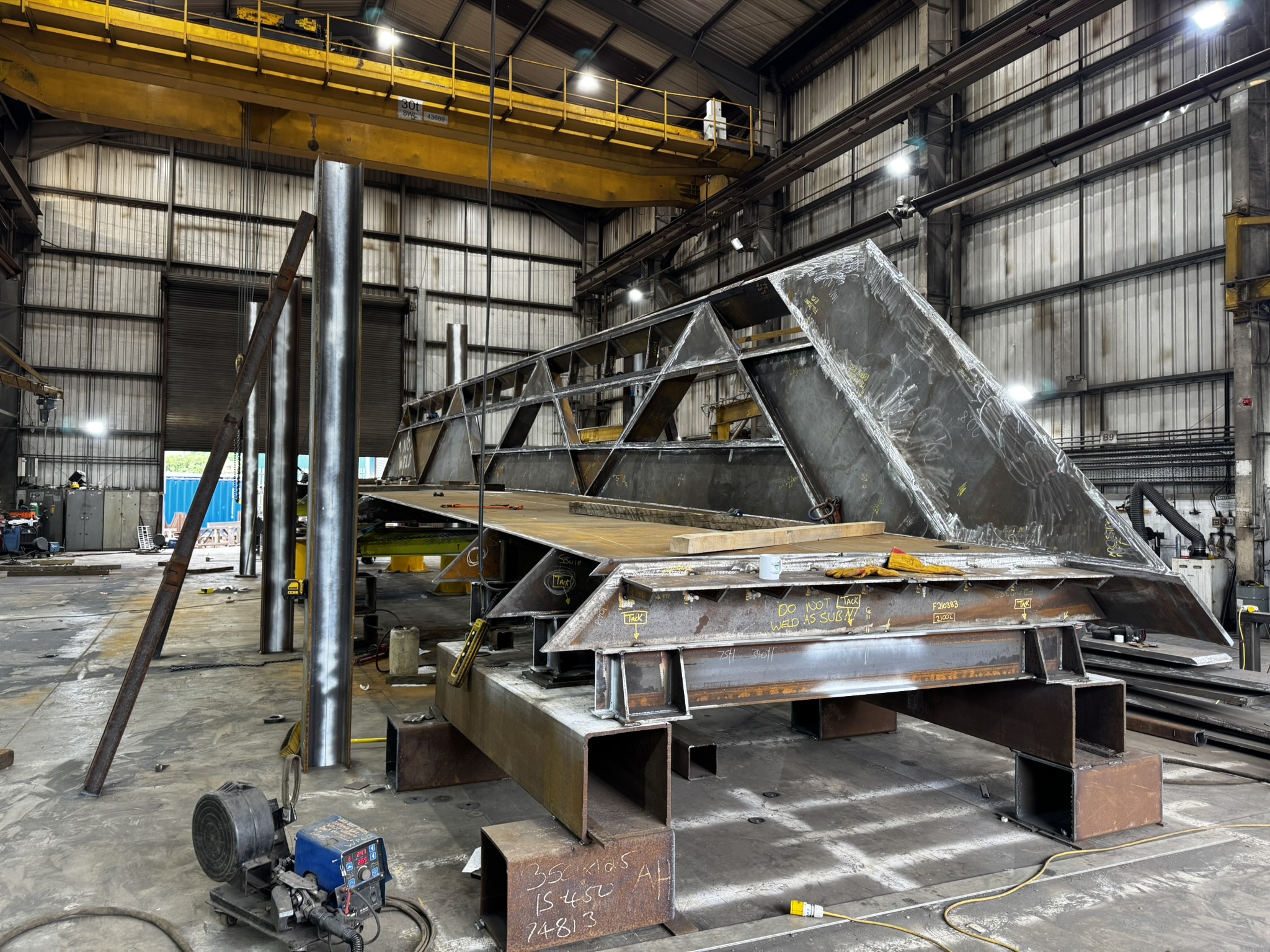 bridge sides being assembled
