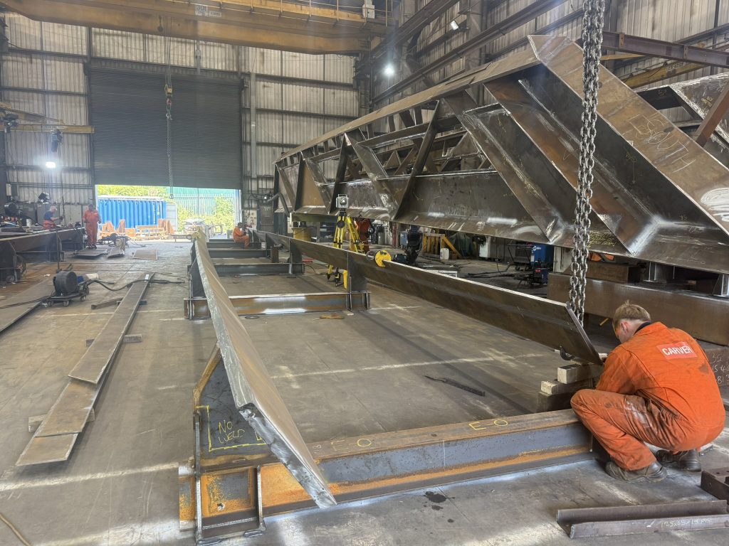laying down sides ready for welding